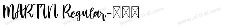 MARTIN Regular字体转换